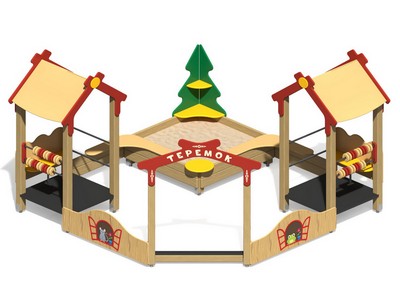 Песочный дворик Счетный домик