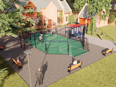 Универсальная спортивная площадка TORUDA SP-4