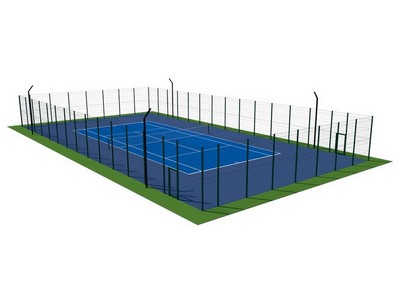 Теннисный корт TORUDA 5 (37х19, игровое поле 24х11) покрытие HARD