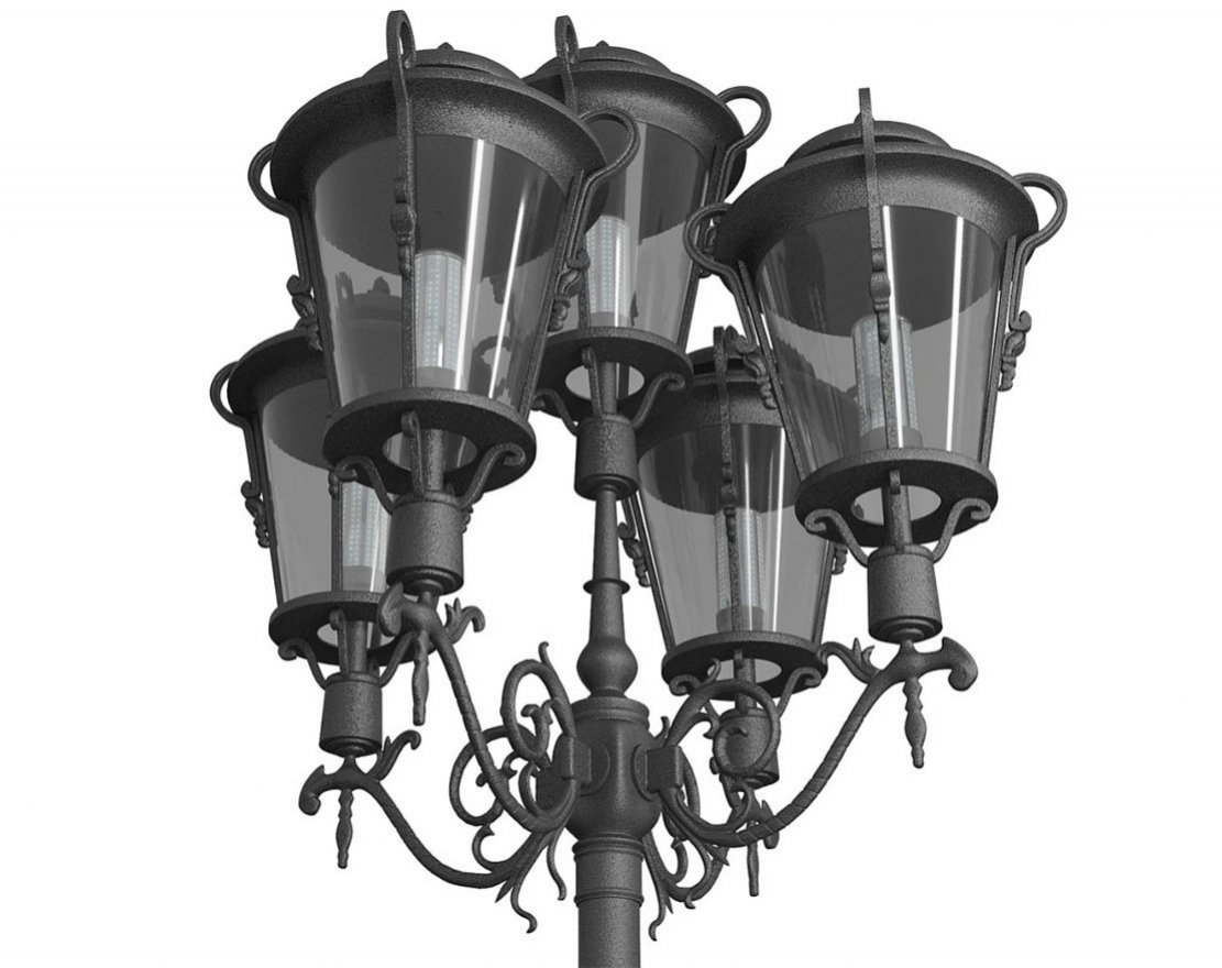 Фонарь уличный Флоренция 1 (комплект) - вид 2