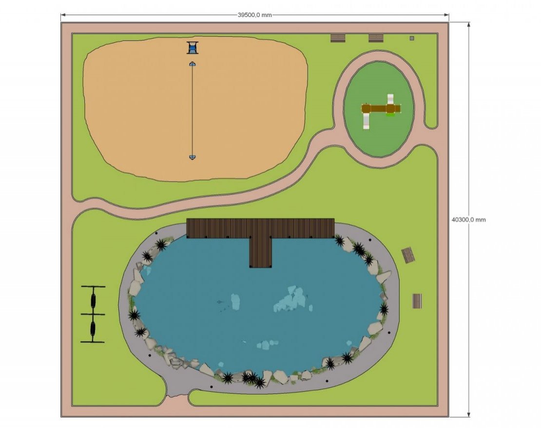 Комплект TORUDA -1 для благоустройства водоема - вид 2