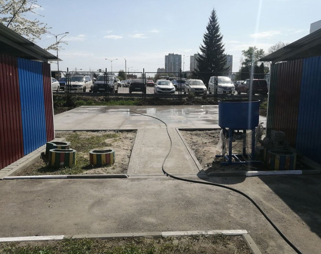 Подготовка твёрдого бетонного основания - вид 3