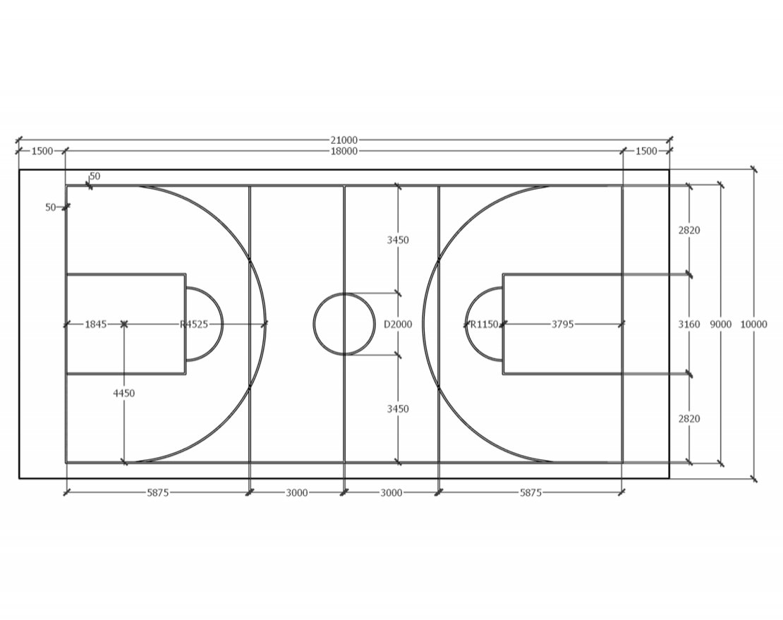 Универсальная спортивная площадка TORUDA SP-3 (21х10, игровое поле 18х9) - вид 2