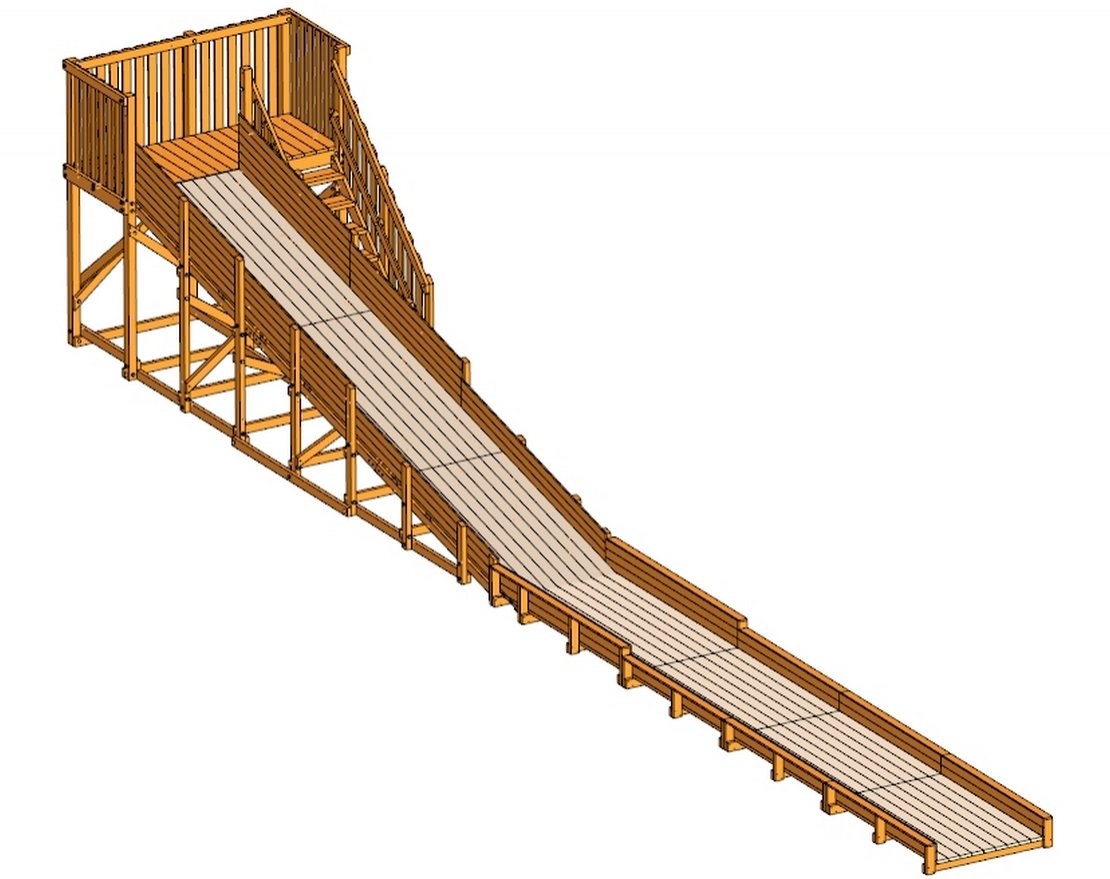 Выкат на Зимние горки Метелица - вид 2